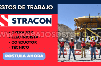 Nuevos puestos de TRABAJO disponibles en la empresa STRACON