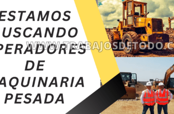 Buscamos operadores con responsabilidad