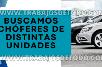 Chóferes y operadores para la semana