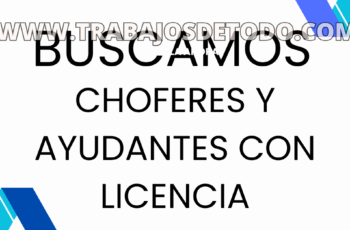 Mixta licencia disponibles choferes