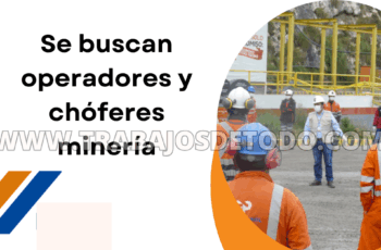 Operadores para ser parte de rubro minero