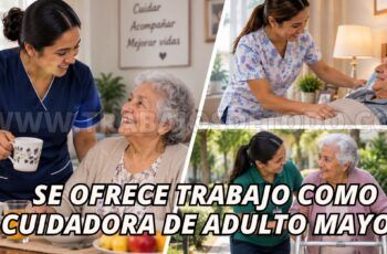 Cuidadora de adultos mayores: ofertas de empleo, requisitos y cómo postular
